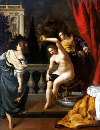 Bathseba bij haar bad door Artemisia Gentileschi